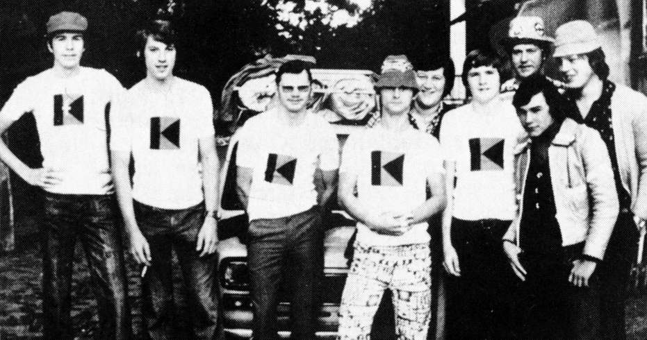 Gruppe Pogoreutschnig - v.l. Ewald Kommer, Bernhard Dannemann, Karl Pogoreutschnig, Karl Kerle, Heinz Kohout, Wilhelm Glogger, Gerhard Kommer, Josef Reichhardt, Anton Zill